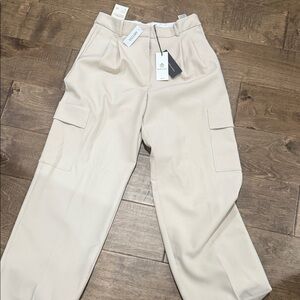 Aritzia Cream Cargo Pants